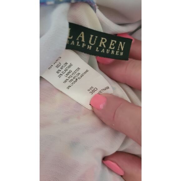 Ralph Lauren Swim Halter Tankini Top 38D - Picture 3 of 3